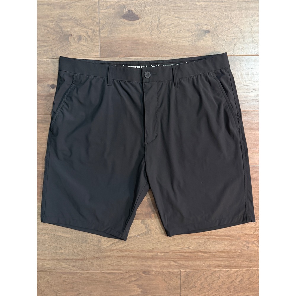 Kenneth Cole Golf Mens Black Performance Stretch Shorts Size 38 Flat Front
